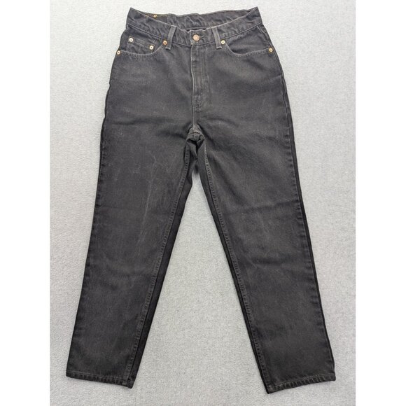 Vintage Levis 512 Jeans Womens 12 Petite Slim Fit Straight Leg Made USA 90s - Picture 1 of 14